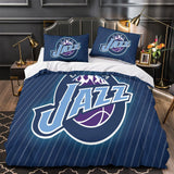 Laden Sie das Bild in den Galerie-Viewer, Utah Jazz Bedding Set Duvet Cover Without Filler