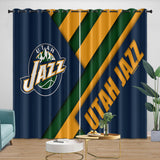 Laden Sie das Bild in den Galerie-Viewer, Utah Jazz Curtains Blackout Window Drapes Room Decoration