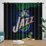 Laden Sie das Bild in den Galerie-Viewer, Utah Jazz Curtains Blackout Window Drapes Room Decoration