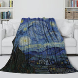 Laden Sie das Bild in den Galerie-Viewer, Van Gogh Painting Blanket Flannel Fleece Throw Kids Room Decoration