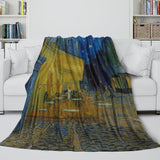 Laden Sie das Bild in den Galerie-Viewer, Van Gogh Painting Blanket Flannel Fleece Throw Kids Room Decoration