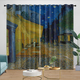 Laden Sie das Bild in den Galerie-Viewer, Van Gogh Painting Curtains Blackout Window Drapes Kids Room Decoration