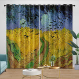 Laden Sie das Bild in den Galerie-Viewer, Van Gogh Painting Curtains Blackout Window Drapes Kids Room Decoration