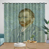 Laden Sie das Bild in den Galerie-Viewer, Van Gogh Painting Curtains Blackout Window Drapes Kids Room Decoration