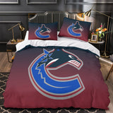 Laden Sie das Bild in den Galerie-Viewer, Vancouver Canucks Bedding Set Quilt Duvet Cover Without Filler