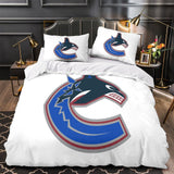 Laden Sie das Bild in den Galerie-Viewer, Vancouver Canucks Bedding Set Quilt Duvet Cover Without Filler