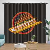 Laden Sie das Bild in den Galerie-Viewer, Vancouver Canucks Curtains Blackout Window Drapes Room Decoration