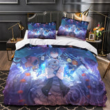 Laden Sie das Bild in den Galerie-Viewer, Vocaloid Miku Hatsune Bedding Set Duvet Cover Without Filler