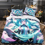 Laden Sie das Bild in den Galerie-Viewer, Vocaloid Miku Hatsune Bedding Set Duvet Cover