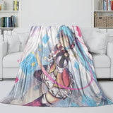 Laden Sie das Bild in den Galerie-Viewer, Vocaloid Miku Hatsune Blanket Flannel Fleece Throw Room Decoration