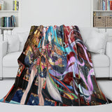 Laden Sie das Bild in den Galerie-Viewer, Vocaloid Miku Hatsune Blanket Flannel Fleece Throw Room Decoration