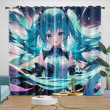 Laden Sie das Bild in den Galerie-Viewer, Vocaloid Miku Hatsune Curtains Blackout Window Drapes