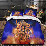 Laden Sie das Bild in den Galerie-Viewer, WWE Pattern Bedding Set Quilt Duvet Cover Without Filler