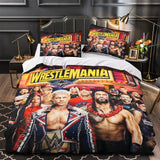 Laden Sie das Bild in den Galerie-Viewer, WWE Pattern Bedding Set Quilt Duvet Cover Without Filler