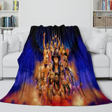Laden Sie das Bild in den Galerie-Viewer, WWE Pattern Blanket Flannel Throw Kids Room Decoration