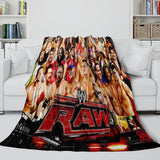 Laden Sie das Bild in den Galerie-Viewer, WWE Pattern Blanket Flannel Throw Kids Room Decoration