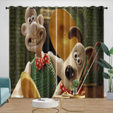 Laden Sie das Bild in den Galerie-Viewer, Wallace Gromit Curtains Blackout Window Drapes Room Decoration