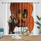 Laden Sie das Bild in den Galerie-Viewer, Wallace Gromit Curtains Blackout Window Drapes Room Decoration