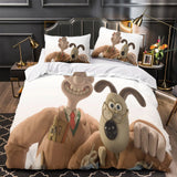 Laden Sie das Bild in den Galerie-Viewer, Wallace Gromit Duvet Cover Bedding Set Without Filler