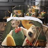 Laden Sie das Bild in den Galerie-Viewer, Wallace Gromit Duvet Cover Bedding Set Without Filler