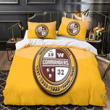 Laden Sie das Bild in den Galerie-Viewer, Washington Commanders Bedding Set Duvet Cover Without Filler