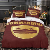 Laden Sie das Bild in den Galerie-Viewer, Washington Commanders Bedding Set Duvet Cover Without Filler