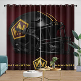 Laden Sie das Bild in den Galerie-Viewer, Washington Commanders Curtains Blackout Window Drapes Room Decoration