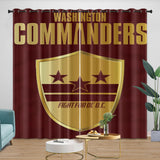 Laden Sie das Bild in den Galerie-Viewer, Washington Commanders Curtains Blackout Window Drapes Room Decoration