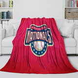 Laden Sie das Bild in den Galerie-Viewer, Washington Nationals Blanket Flannel Throw Room Decoration