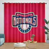 Laden Sie das Bild in den Galerie-Viewer, Washington Nationals Curtains Blackout Window Drapes Room Decoration