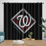 Laden Sie das Bild in den Galerie-Viewer, Washington Nationals Curtains Blackout Window Drapes Room Decoration