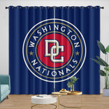 Laden Sie das Bild in den Galerie-Viewer, Washington Nationals Curtains Blackout Window Drapes Room Decoration
