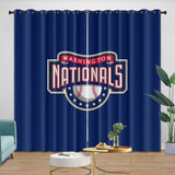Laden Sie das Bild in den Galerie-Viewer, Washington Nationals Curtains Blackout Window Drapes Room Decoration