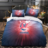 Laden Sie das Bild in den Galerie-Viewer, Washington Wizards Bedding Set Duvet Cover Without Filler