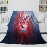 Laden Sie das Bild in den Galerie-Viewer, Washington Wizards Blanket Flannel Fleece Throw Room Decoration