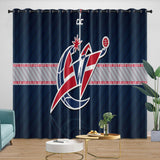 Laden Sie das Bild in den Galerie-Viewer, Washington Wizards Curtains Blackout Window Drapes Room Decoration