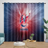 Laden Sie das Bild in den Galerie-Viewer, Washington Wizards Curtains Blackout Window Drapes Room Decoration