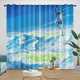 Laden Sie das Bild in den Galerie-Viewer, Weathering With You Curtains Blackout Window Drapes Room Decoration