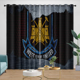 Laden Sie das Bild in den Galerie-Viewer, West Ham United Curtains Blackout Window Drapes Room Decoration