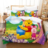 Laden Sie das Bild in den Galerie-Viewer, Winnie the Pooh Bedding Set Kids Quilt Cover Without Filler