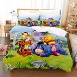 Laden Sie das Bild in den Galerie-Viewer, Winnie the Pooh Bedding Set Kids Quilt Cover Without Filler