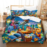 Laden Sie das Bild in den Galerie-Viewer, Winnie the Pooh Bedding Set Kids Quilt Cover Without Filler