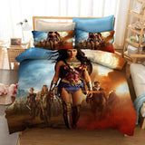 Laden Sie das Bild in den Galerie-Viewer, Wonder Woman Duvet Cover Pattern Bedding Set Without Filler