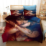 Laden Sie das Bild in den Galerie-Viewer, Wonder Woman Duvet Cover Pattern Bedding Set Without Filler