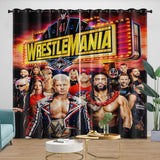 Laden Sie das Bild in den Galerie-Viewer, WWE Pattern Curtains Blackout Window Drapes Kids Room Decoration