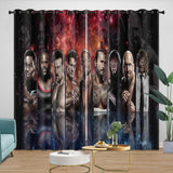 Laden Sie das Bild in den Galerie-Viewer, WWE Pattern Curtains Blackout Window Drapes Kids Room Decoration