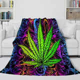 Laden Sie das Bild in den Galerie-Viewer, 420 Weed Plant Flanell-Fleecedecke