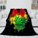 Laden Sie das Bild in den Galerie-Viewer, 420 Weed Plant Flanell-Fleecedecke