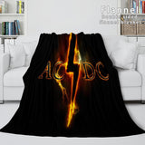 Laden Sie das Bild in den Galerie-Viewer, ACDC Orchestra weiche Flanell-Fleece-Decke, Überwurf, Nickerchen, Steppdecke