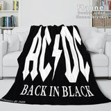 Laden Sie das Bild in den Galerie-Viewer, ACDC Orchestra weiche Flanell-Fleece-Decke, Überwurf, Nickerchen, Steppdecke